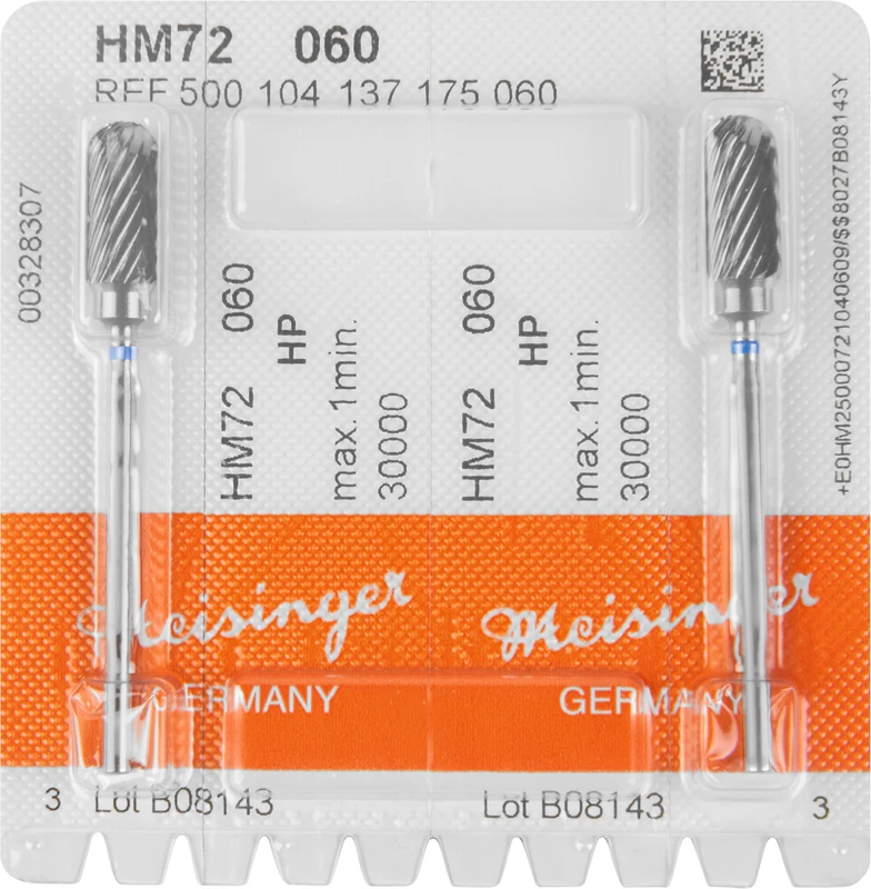 HM-Fräser S  Packung  2 Stück blau standard, HP, Figur 137, 13,7 mm, ISO 060