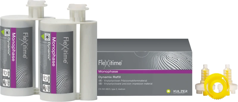 Flexitime® Dynamix  Packung  2 x 380 ml Doppelkartusche Monophase, Zubehör