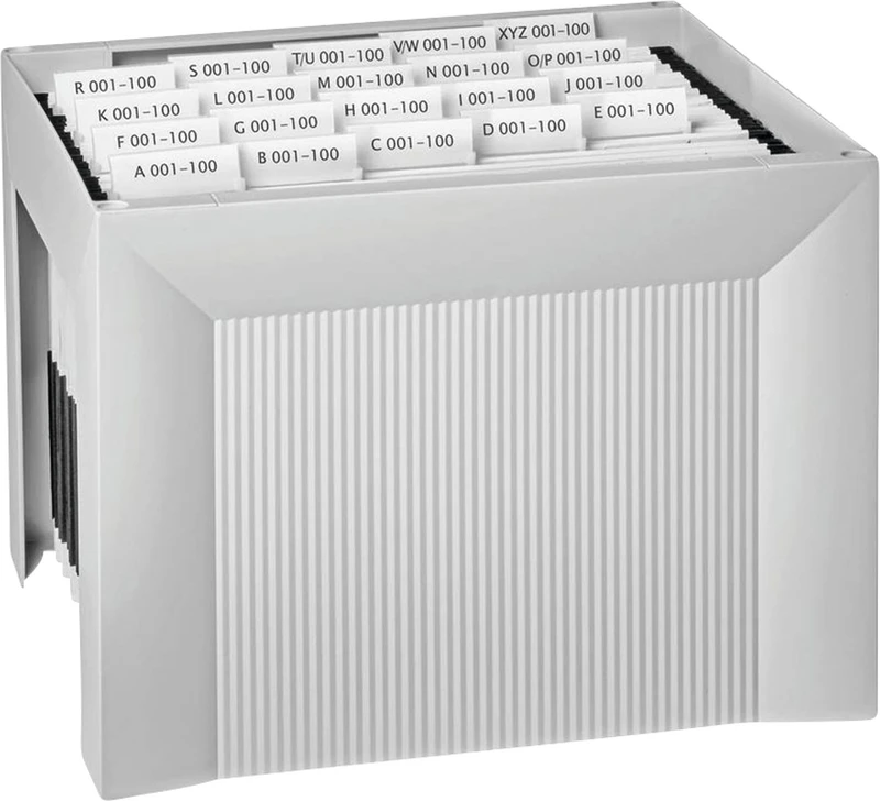 Kartei A4 Hängemappenregistratur   Stück  lichtgrau, für A4 Kartei