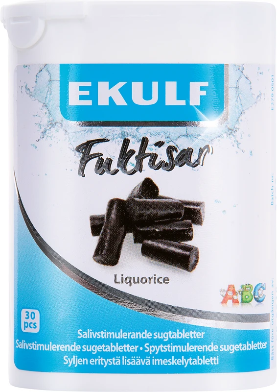 EKULF Fuktisar  Packung  30 Stück Lakritz