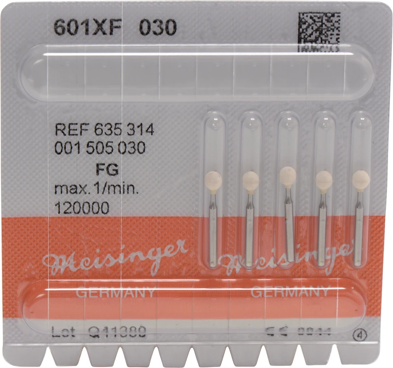 Keramische Schleifer 601  Packung  5 Stück weiß extra fein, FG, Figur 001, ISO 030