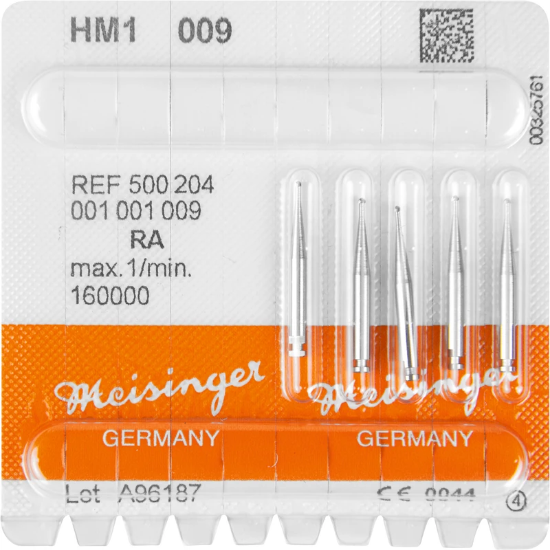 HM-Bohrer 1  Packung  5 Stück RA, Figur 001, ISO 009