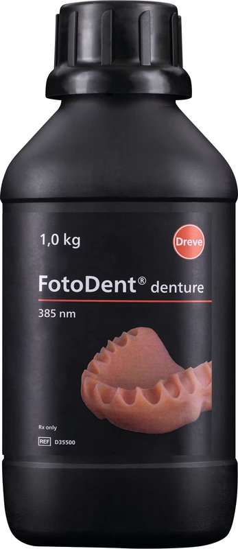 FotoDent® denture  Flasche  1 kg 385 nm, rosa-transparent