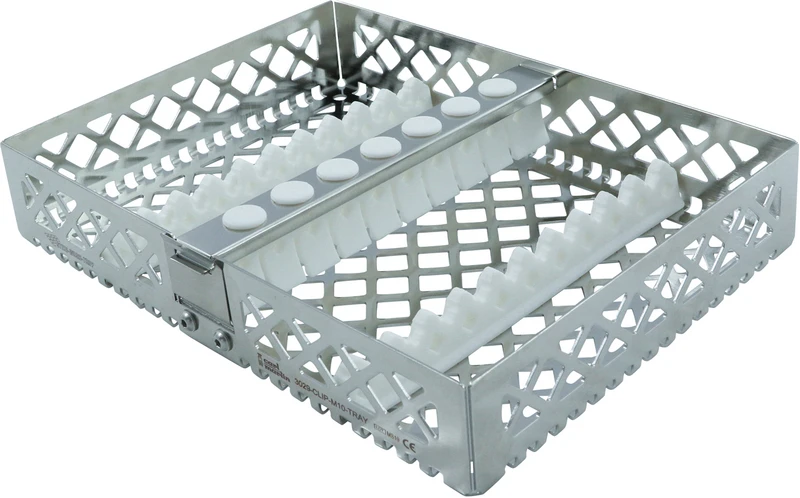 Steri-Wash-Trays  Stück  190 x 140 x 34 mm weiße Silikone, für 10 Instrumente