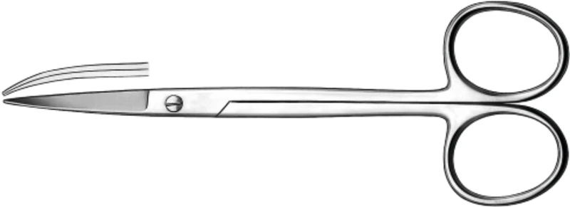 Zahnfleischscheren  Stück  806, 120 mm, gebogen