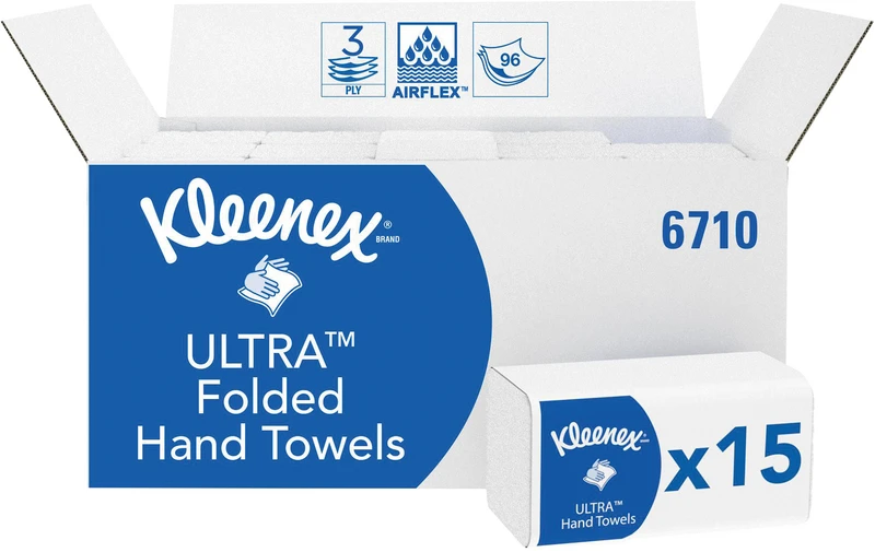 Kleenex® Ultra  Karton  15 x 96 Stück 21,5 x 31,8 cm, 3-lagig