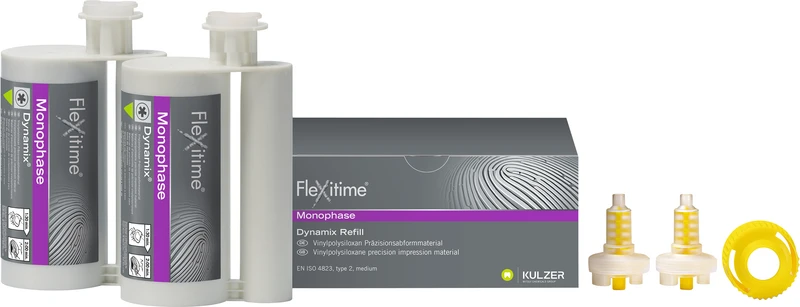 Flexitime® Dynamix  Packung  2 x 380 ml Doppelkartusche Monophase, Zubehör