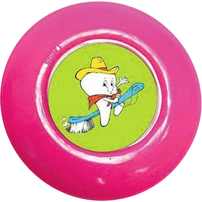 Jo-Jo  Packung  24 Stück Ø 63 mm, Zahn Motiv (blau, orange, gelb, rot, grün, rosa)