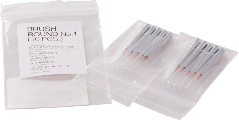 GC GRADIA Pinsel  Packung  10 Pinsel Nr. 1, rund