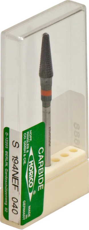 HM-Fräser 194NE\NEF  Stück  schwarz besch., Kreuzverzahnung, orange fein, HP, Fig. S194, 13 mm, ISO 040