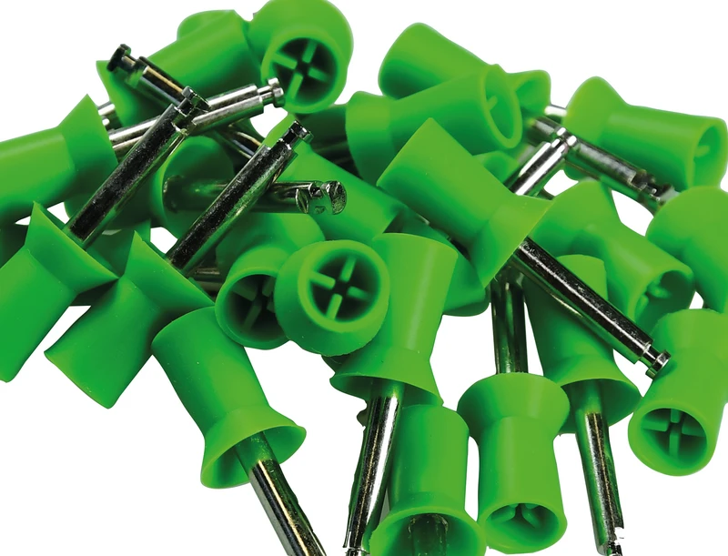 Farbige Prophy Cups  Packung  120 Stück waldgrün lamellenförmig, hartes Gummi, Latch Type