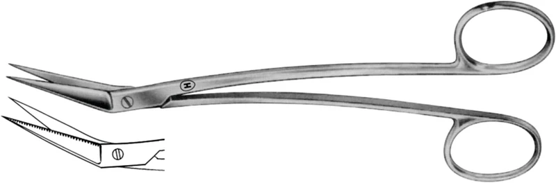 Schere nach Locklin  Stück  HSB 039-16, 160 mm, gezahnt