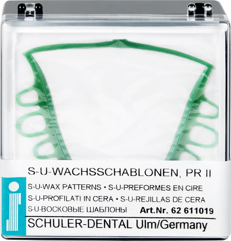S-U-WACHSSCHABLONEN  Packung  10 Stück Plattenretention groß