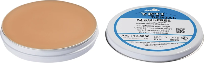 IQ Modellierwachs  Dose  45 g beige, Ash-Free