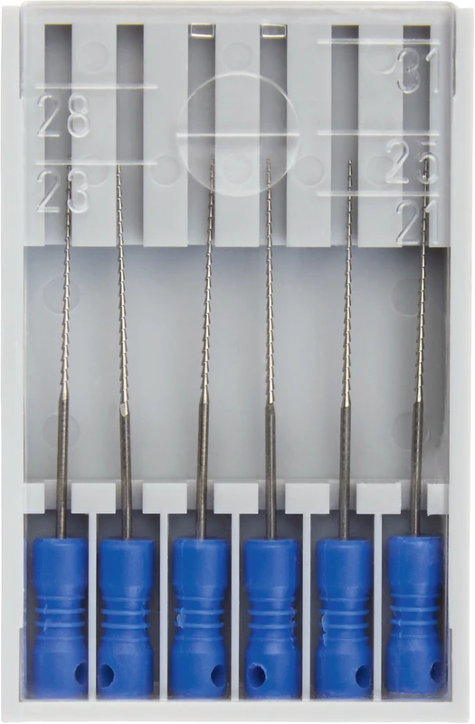 Hedströmfeilen 174  Packung  6 Stück blau, 25 mm ISO 030