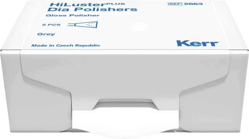 HiLusterPLUS  Packung  6 Stück grau, RA, Figur Kelch, 9,6 mm, Ø 6,9 mm