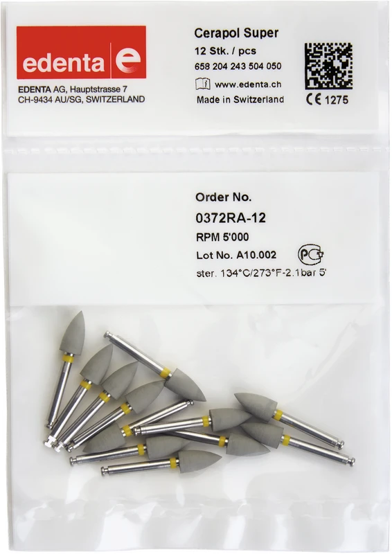 Cerapol Super  Packung  12 Stück grau, RA, Figur 243, 10 mm, ISO 050