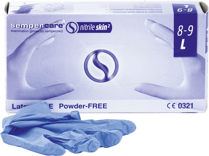 sempercare® nitrile skin²  Packung  200 Stück violett-blau, L