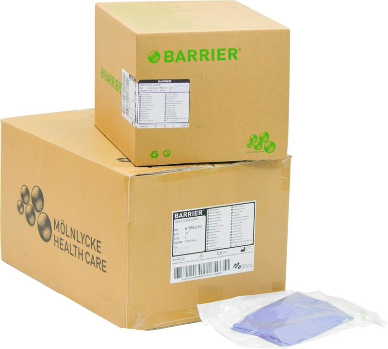 Schutzmantel steril  Karton  2 x 26 Stück blau steril, L, 120 cm