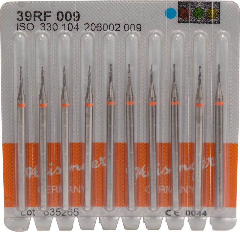 Stahlbohrer 39RF  Packung  10 Stück HP, Figur 206 konisch, 3,9 mm, ISO 009