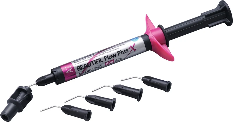 BEAUTIFIL Flow Plus X   Spritze  2,2 g A4, F00 inklusive 5 Spritzenaufsätze