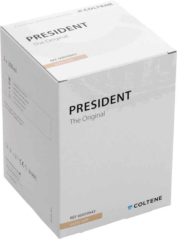 PRESIDENT The Original Knetmasse  Packung  300 ml Base, 300 ml Katalysator, putty soft