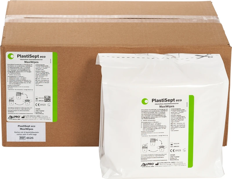 PlastiSept eco MaxiWipes  Karton  4 x 250 Stück