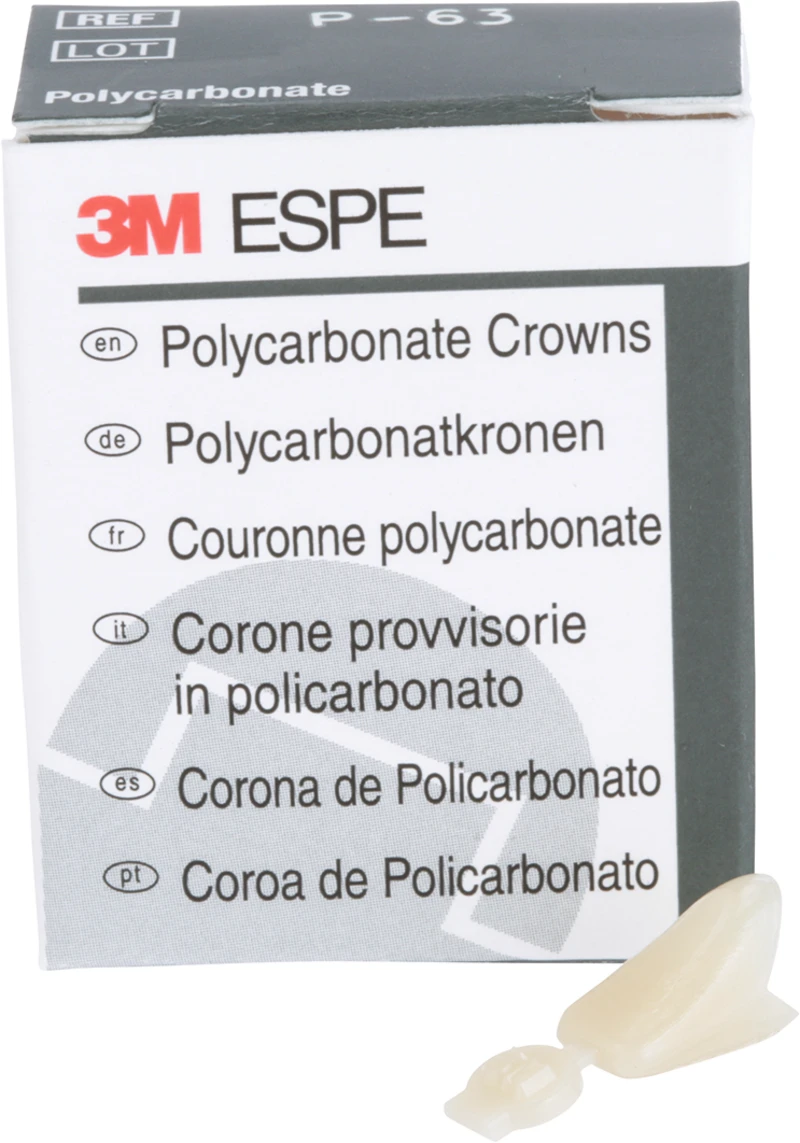 Polycarbonat-Kronen  Packung  5 Stück Nr. 63