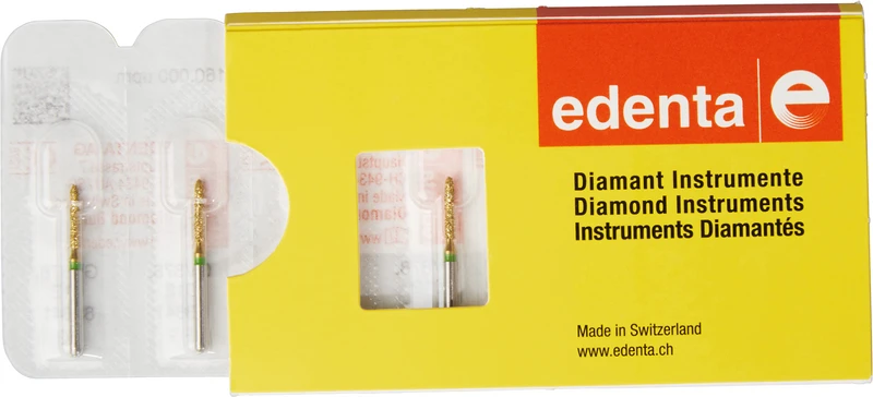 DIACUT V878  Packung  5 Stück grün grob, FG, Figur 289 Torpedo zylindrisch, 8 mm, ISO 012