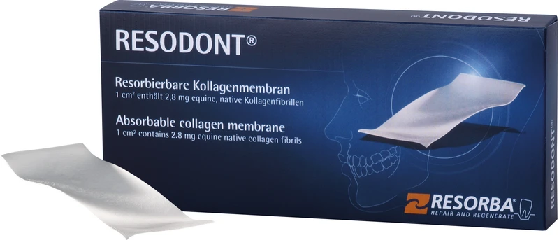 RESODONT®  Stück  Kollagenmembran 64 x 25 mm