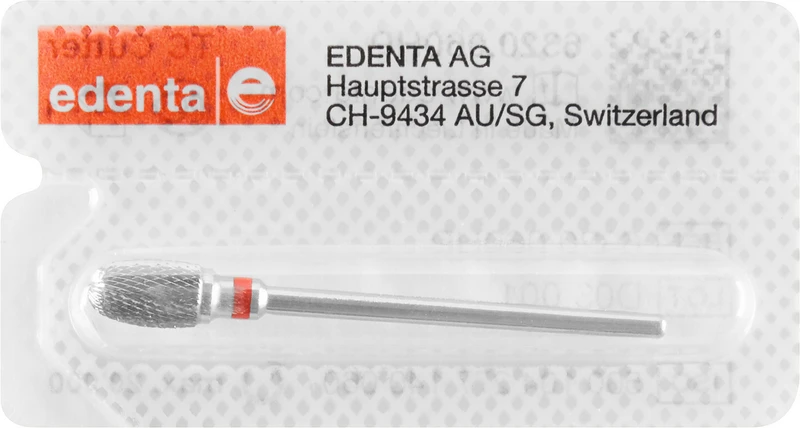 HM-Fräser Schliff 20  Stück  Kreuzverzahnung, rot fein, HP, Figur 277, 9,5 mm, ISO 060