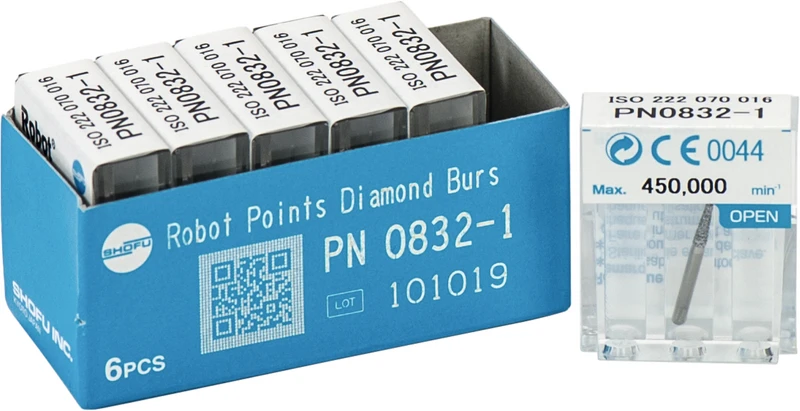 Robot Points FG  Packung  6 Stück FG, Figur Konus Stirn rund, 7 mm, ISO 016