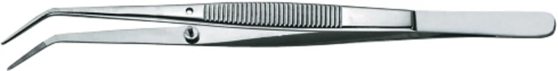 Zahnpinzette nach College  Stück  15 cm, gerieft, mit Stopstift