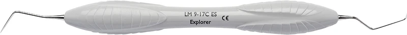 LM Sonden (Explorer)   Stück  Figur 9\17C, zentriert, grau, LM-ErgoSense® Griff