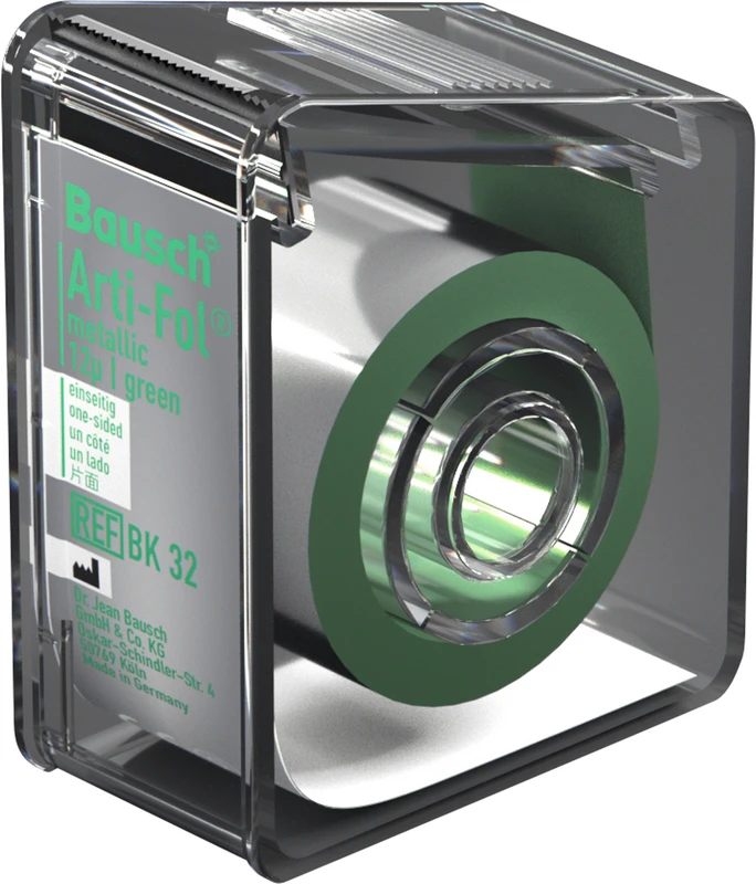 Arti-Fol® metallic 12 µ  Spender  20 m grün, 22 mm, einseitig, BK 32