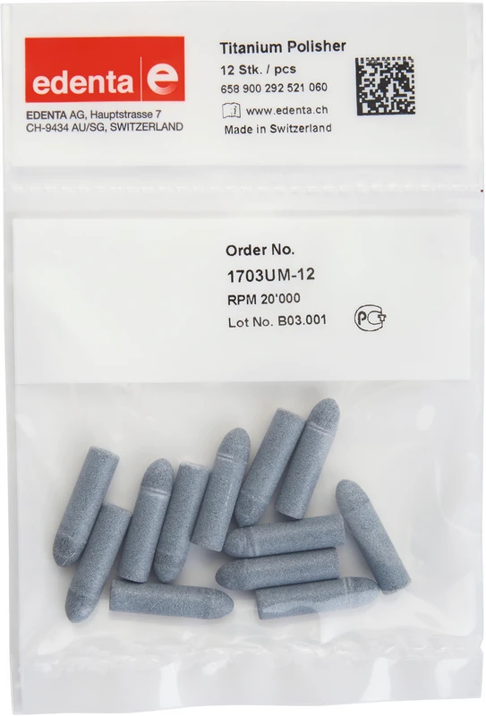 Titan Polierer  Packung  12 Stück unmontiert, grau, Figur 292, 23 mm, ISO 060