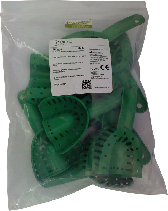 ABFORMLÖFFEL  Packung  10 Stück OK, Gr. 4, grün