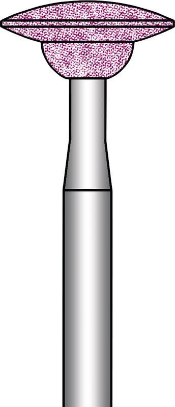Schleifkörper  Packung  6 Stück rosa mittel, HP, Figur 304, 3,9 mm, ISO 085