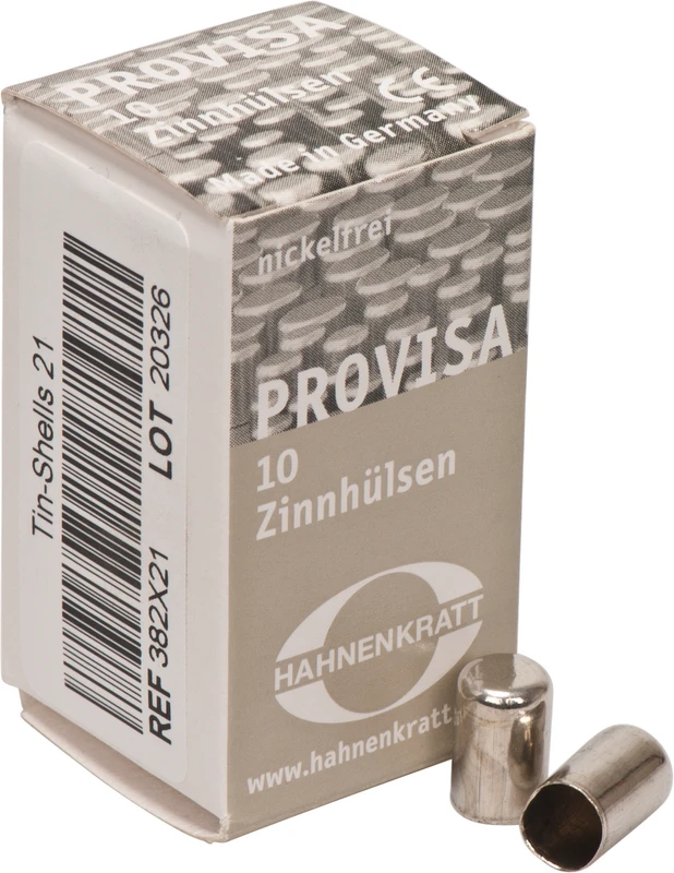 PROVISA Schutzhülsen Zinn  Packung  10 Stück 21