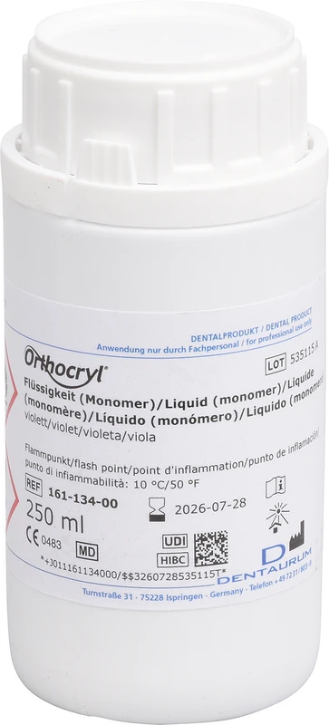 Orthocryl® Flüssigkeit  Flasche  250 ml Flüssigkeit violett