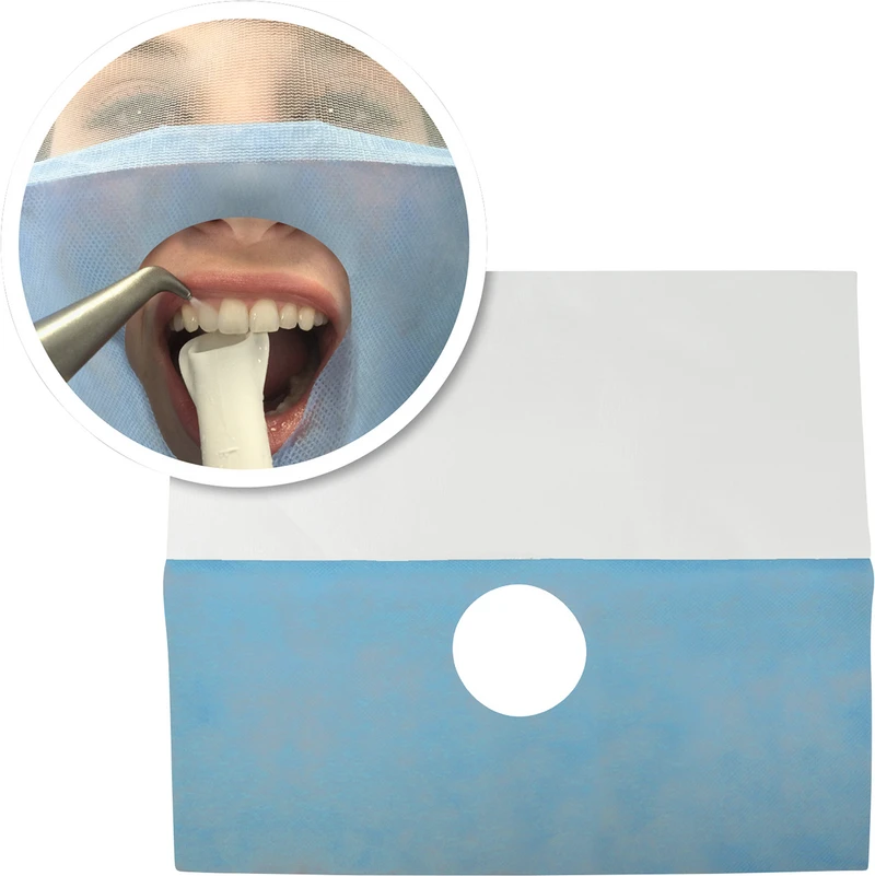 Einweg Gesichtsabdeckung  Packung  50 Stück blau