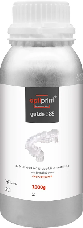 optiprint® guide   Flasche  1 kg 385 nm, klar-transparent
