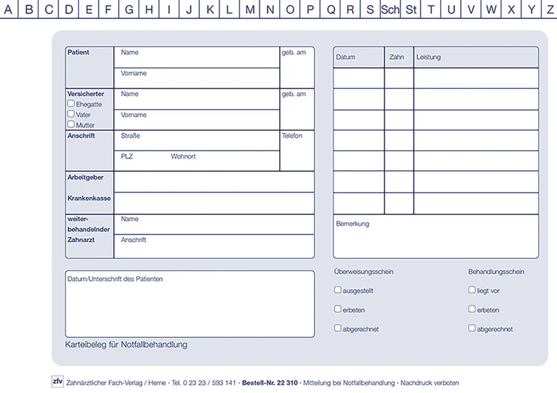 Notfallbehandlung   Packung  100 Stück