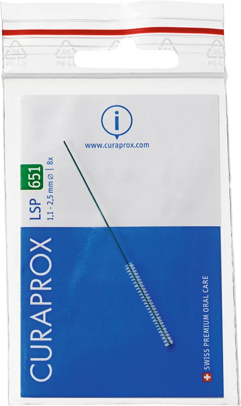 CURAPROX LSP  Beutel  8 Stück LSP 651, xx-fein, Ø 1,1-2,5 mm