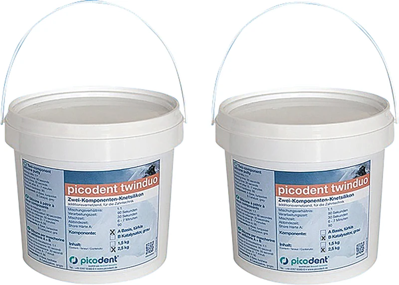 picodent® twinduo  Packung  2 x 2,5 kg Eimer