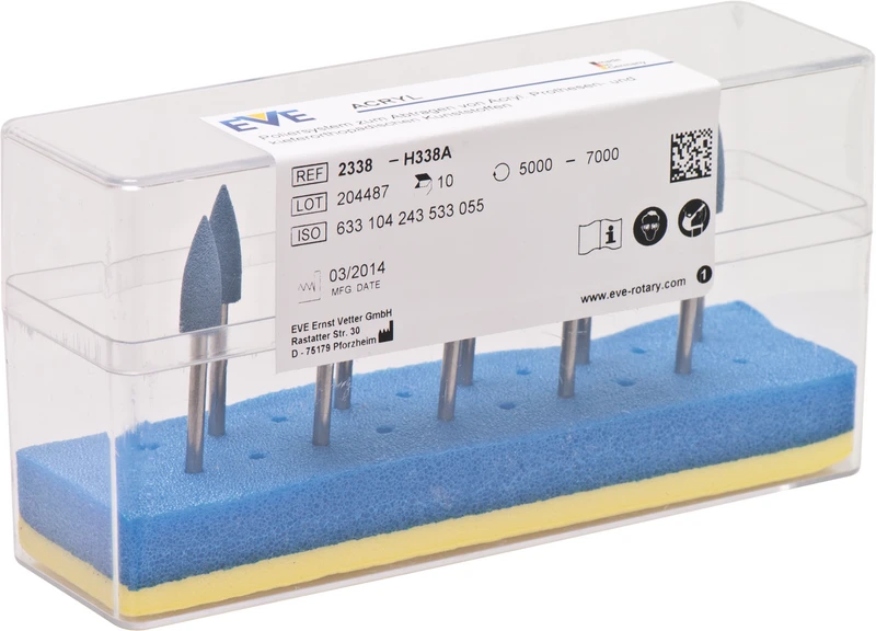 EVE ACRYL  Packung  10 Stück blau, grob H338A