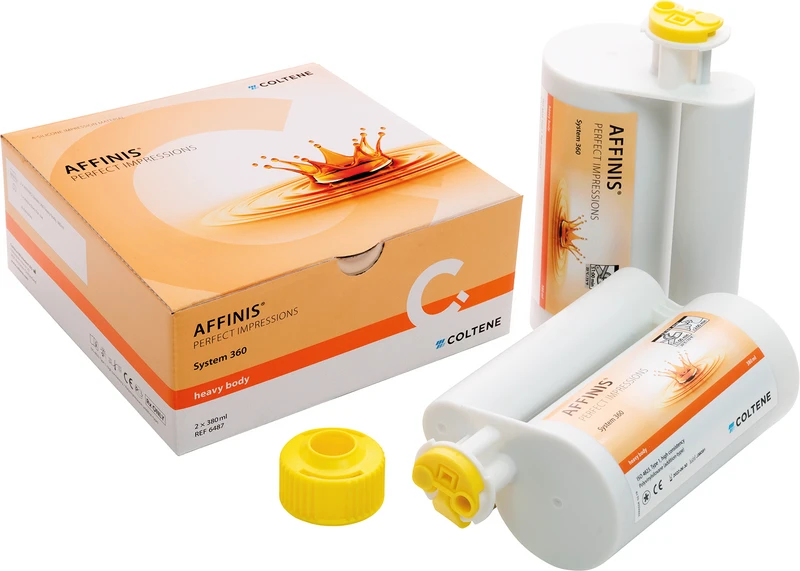 AFFINIS® System 360  Packung  2 x 380 ml Doppelkartusche heavy body, 1 System 360 Fixationsring