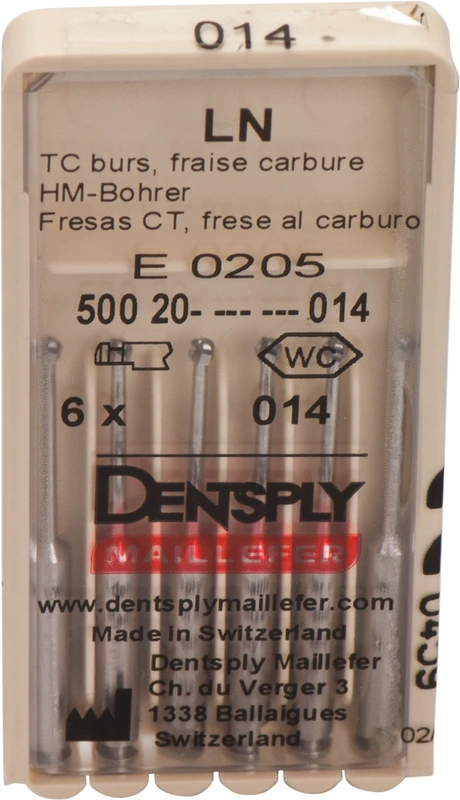 LN Long Neck Bohrer  Packung  6 Stück ISO 014