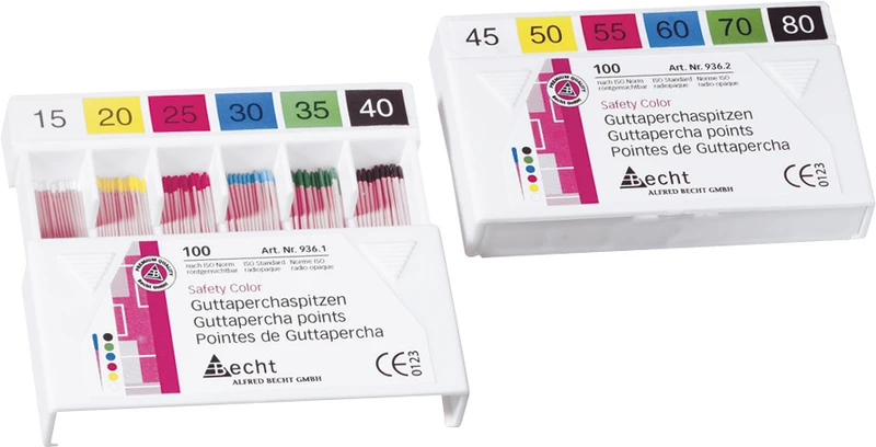 Guttaperchaspitzen Safety Color  Packung  100 Stück ISO 070