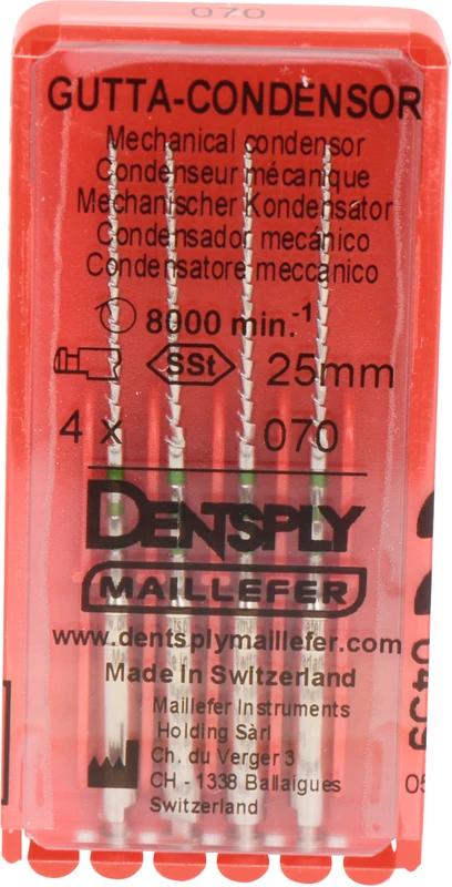 Gutta-Condensor  Packung  4 Stück 25 mm, ISO 070